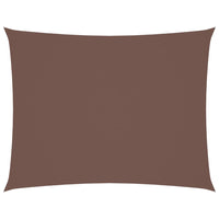 Parasole a Vela Oxford Rettangolare 4x6 m Marrone 135822