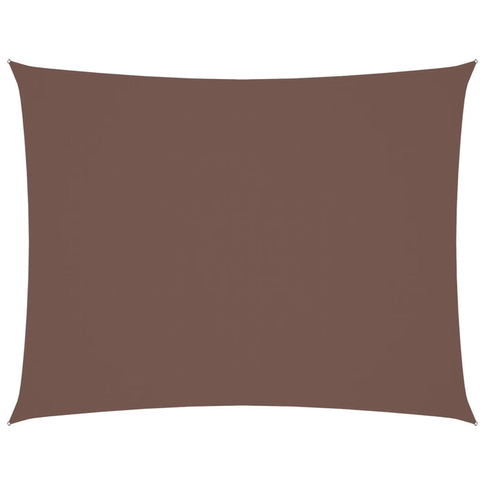 Parasole a Vela Oxford Rettangolare 4x6 m Marrone 135822
