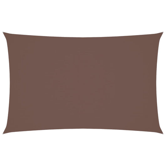 Parasole a Vela Oxford Rettangolare 4x7 m Marrone 135823