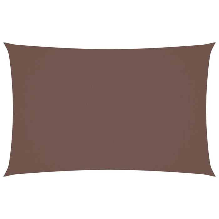 Parasole a Vela Oxford Rettangolare 4x7 m Marrone 135823