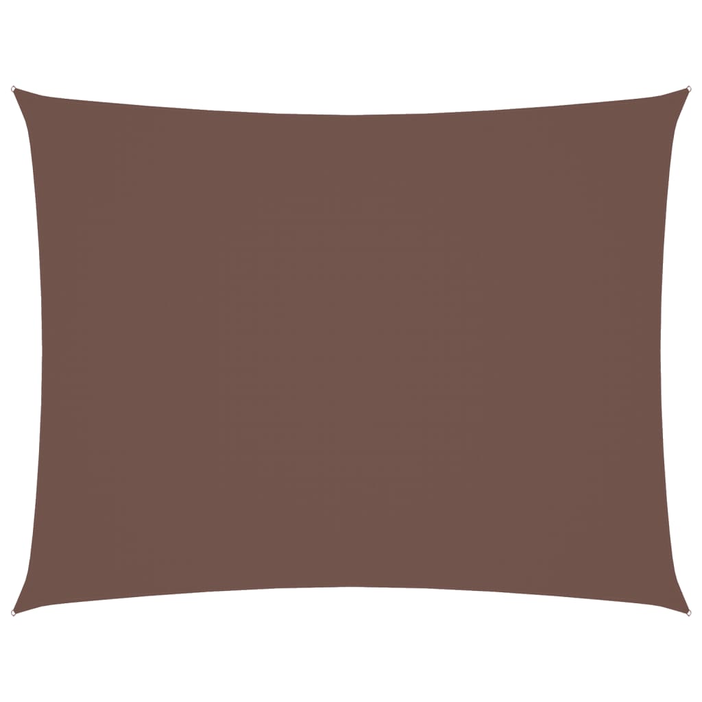 Parasole a Vela Oxford Rettangolare 5x6 m Marrone