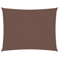 Parasole a Vela Oxford Rettangolare 5x6 m Marrone