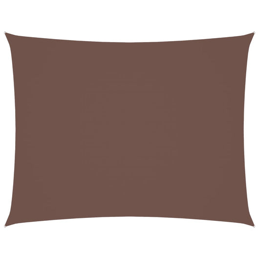 Parasole a Vela Oxford Rettangolare 5x6 m Marrone