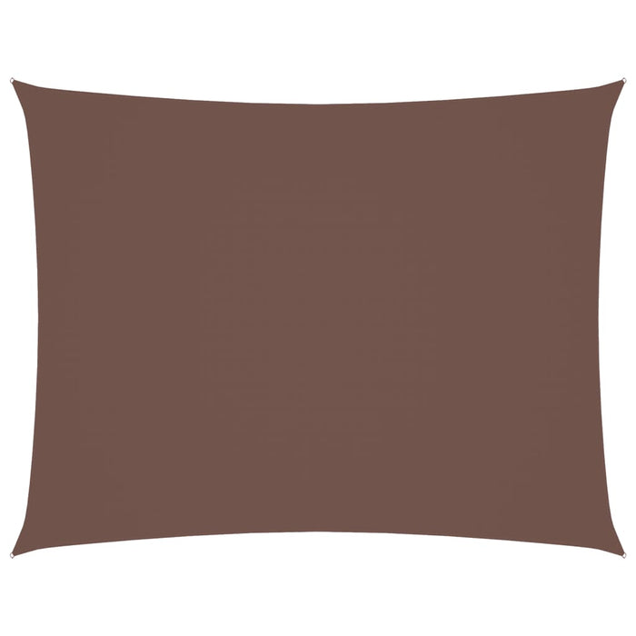 Parasole a Vela Oxford Rettangolare 5x6 m Marrone