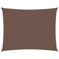 Parasole a Vela Oxford Rettangolare 5x7 m Marrone 135825