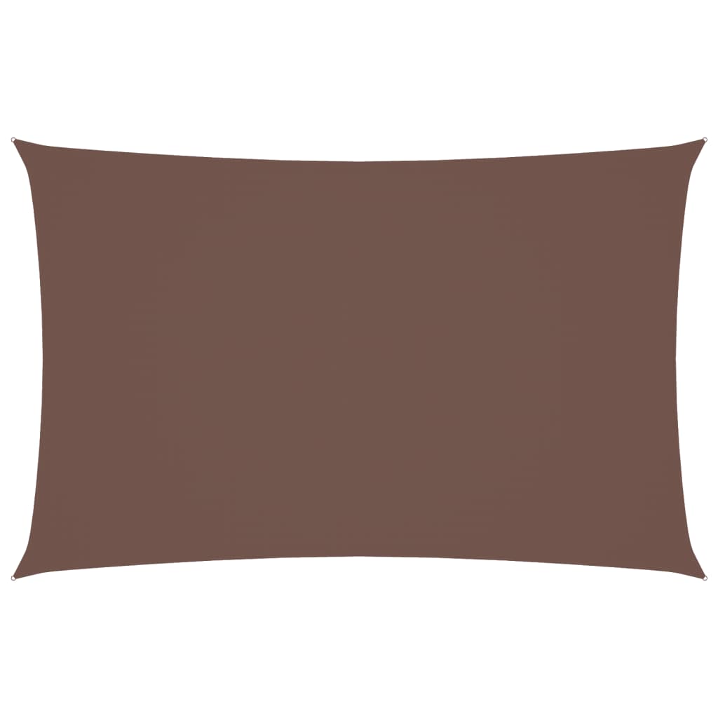 Parasole a Vela Oxford Rettangolare 5x8 m Marrone 135826