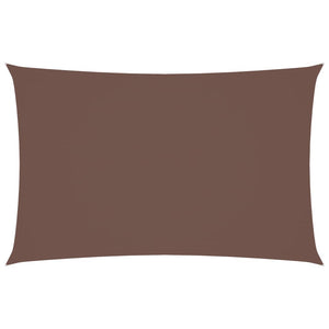 Parasole a Vela Oxford Rettangolare 5x8 m Marrone 135826