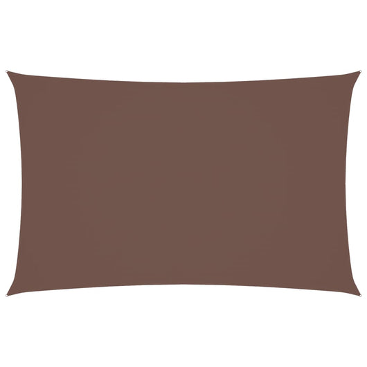 Parasole a Vela Oxford Rettangolare 5x8 m Marrone 135826