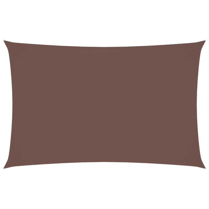 Parasole a Vela Oxford Rettangolare 5x8 m Marrone 135826