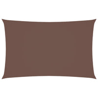 Parasole a Vela Oxford Rettangolare 5x8 m Marrone
