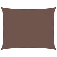 Parasole a Vela Oxford Rettangolare 6x7 m Marrone cod mxl 77837
