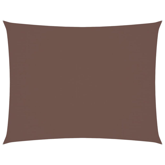 Parasole a Vela Oxford Rettangolare 6x7 m Marrone cod mxl 77837
