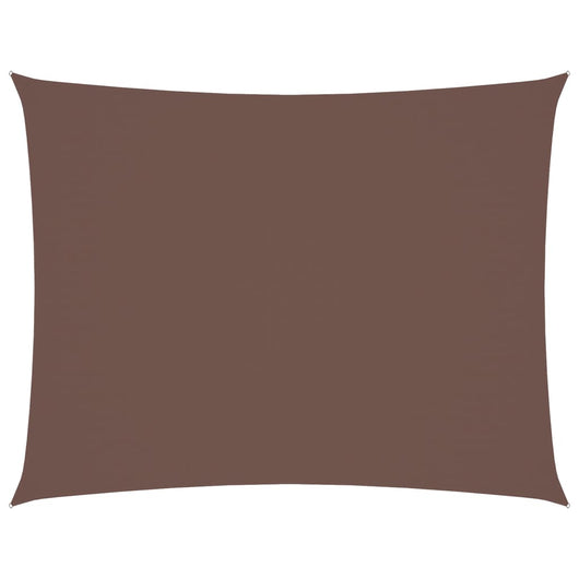 Parasole a Vela Oxford Rettangolare 6x7 m Marrone 135827