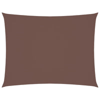 Parasole a Vela Oxford Rettangolare 6x8 m Marrone