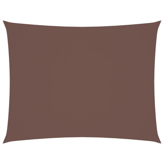 Parasole a Vela Oxford Rettangolare 6x8 m Marrone