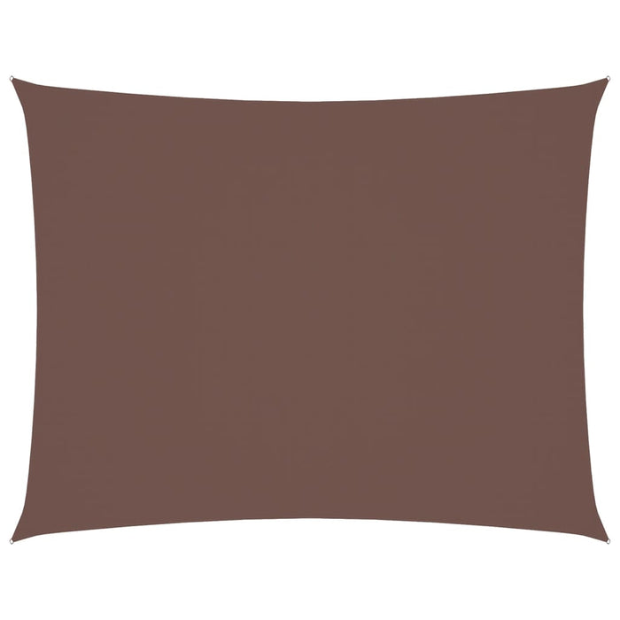 Parasole a Vela Oxford Rettangolare 6x8 m Marrone