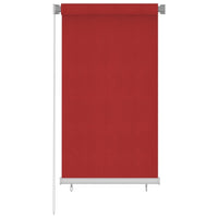 Tenda a Rullo per Esterni 80x140 cm Rossa HDPE 312888