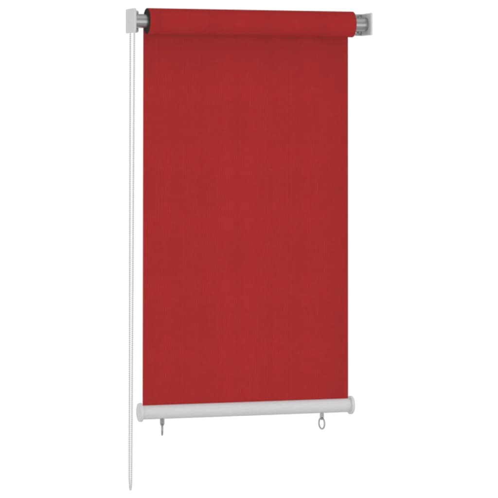Tenda a Rullo per Esterni 80x140 cm Rossa HDPE 312888