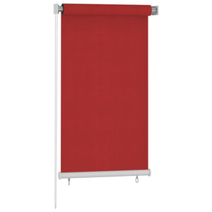 Tenda a Rullo per Esterni 80x140 cm Rossa HDPE 312888