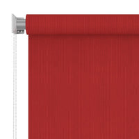 Tenda a Rullo per Esterni 80x140 cm Rossa HDPE 312888