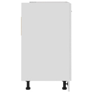 Mobile Sottolavello "Lyon"-Armadietto da bagno Bianco Lucido 80x46x81,5