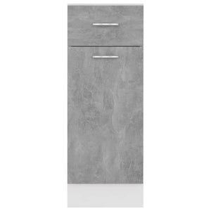 Armadio Inferiore Cassetto “Lyon” Grigio Cemento 30x46x81,5 801208