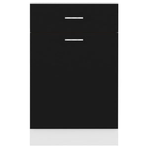 Armadio con Cassetto “Lyon” Nero 50x46x81,5 cm 801221