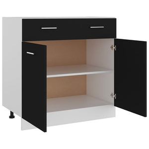Mobile Inferiore Cassetto “Lyon” Nero 80x46x81,5 cm 801237