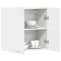 Mobile Pensile Bianco Lucido 60x31x60 cm Legno Multistratocod mxl 120902