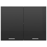 Armadio Sospeso Nero Lucido 80x31x60 cm in Truciolato cod mxl 62292