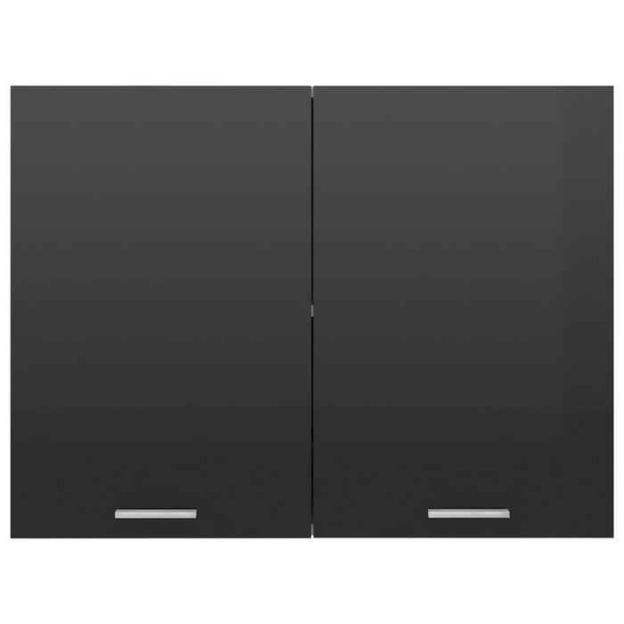 Armadio Sospeso Nero Lucido 80x31x60 cm in Truciolato cod mxl 62292