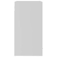 Armadio Sospeso con Vetro Bianco 40x31x60 cm Legno Multistrato 802505