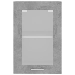 Armadio Sospeso con Vetro Grigio Cemento 40x31x60 cm Truciolato cod mxl 63033