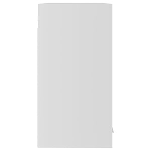 Mobile Pensile con Vetro Bianco 60x31x60 cm Legno Multistrato 802521