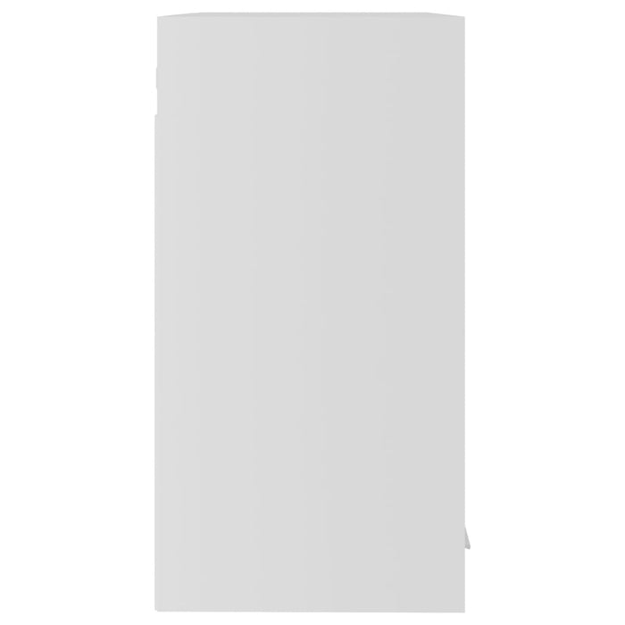 Mobile Pensile con Vetro Bianco 60x31x60 cm Legno Multistrato 802521