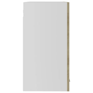 Mobile Pensile con Vetro Rovere Sonoma 60x31x60 cm Multistrato 802524