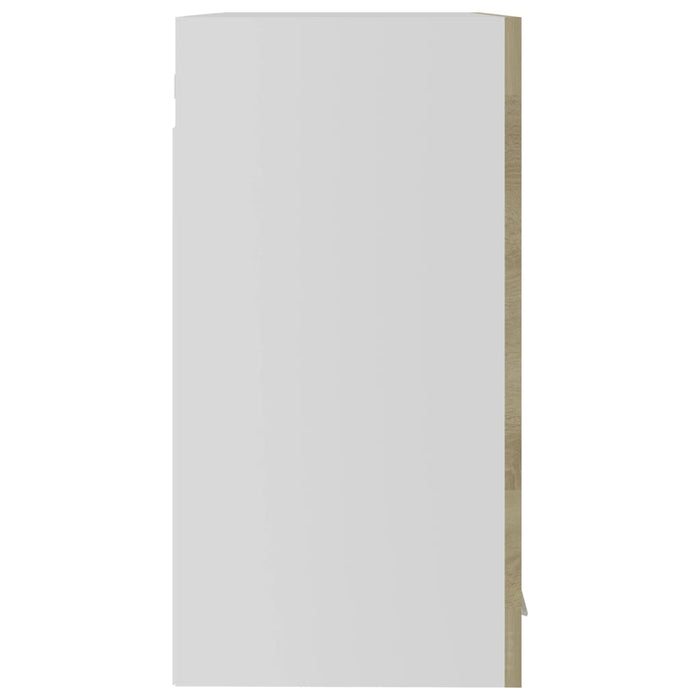 Mobile Pensile con Vetro Rovere Sonoma 60x31x60 cm Multistrato 802524