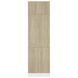 Mobile per Frigo Rovere Sonoma 60x57x207 cm Legno Multistrato 802541