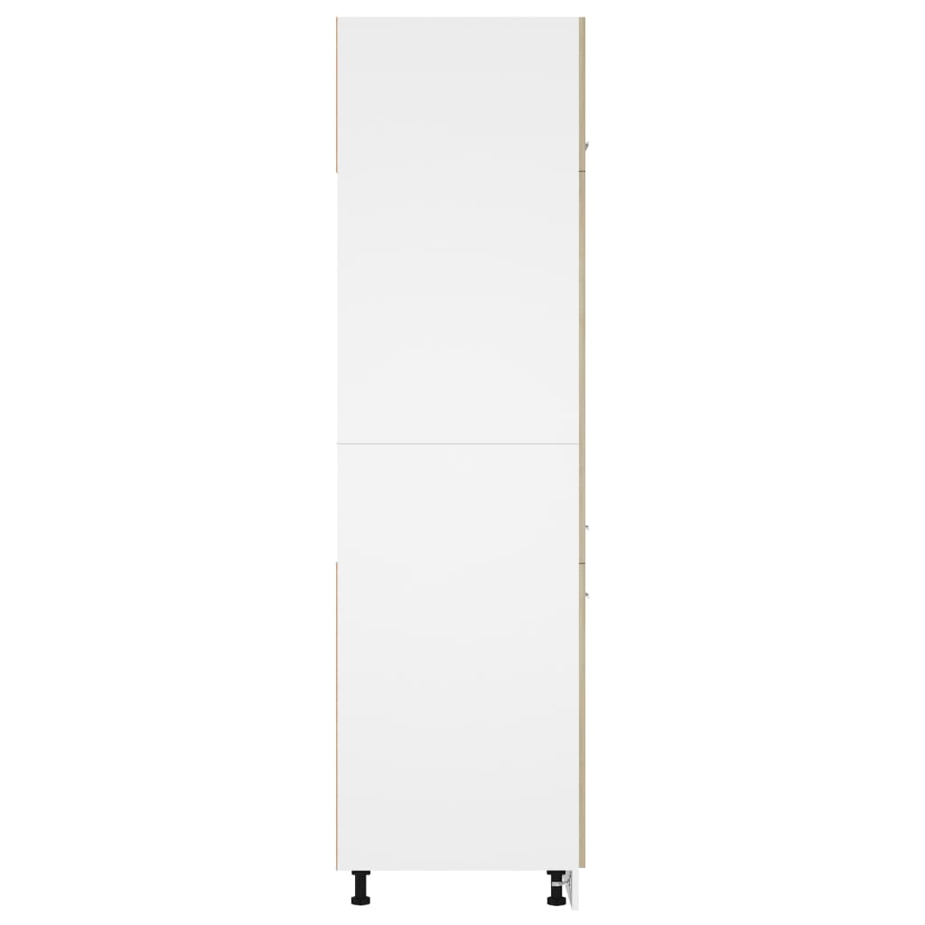 Mobile per Frigo Rovere Sonoma 60x57x207 cm Legno Multistrato 802541