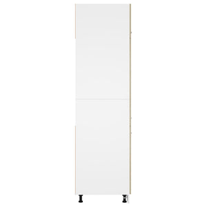 Mobile per Frigo Rovere Sonoma 60x57x207 cm Legno Multistrato 802541