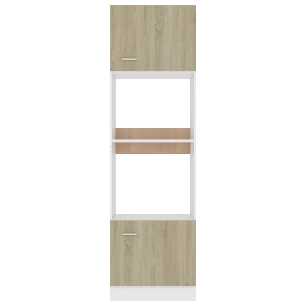 Mobile per Microonde Rovere Sonoma 60x57x207 cm Multistrato 802549