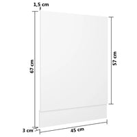 Pannello Lavastoviglie Lyon Bianco 45x3x67 cm