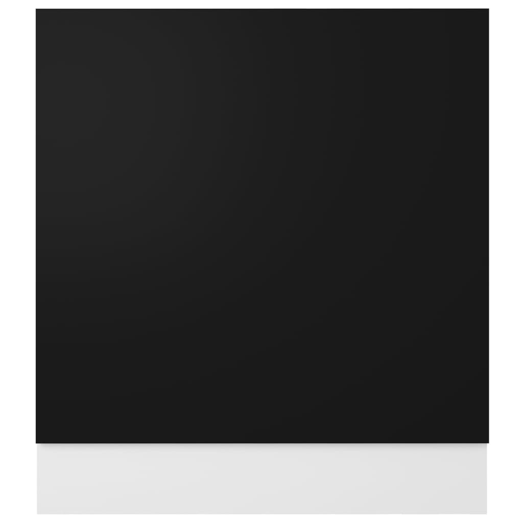 Pannello Lavastoviglie Nero 59,5x3x67 cm Legno Multistrato 802563