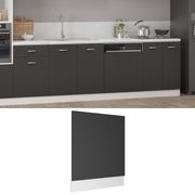 Pannello Lavastoviglie Grigio 59,5x3x67 cm in Truciolato 802564