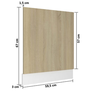Pannello Lavastoviglie “Lyon” Rovere Sonoma 59,5x3x67 cm 802565