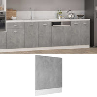 Pannello Lavastoviglie “Lyon” Grigio Cemento 59,5x3x67 cm 802566