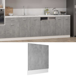Pannello Lavastoviglie “Lyon” Grigio Cemento 59,5x3x67 cm 802566