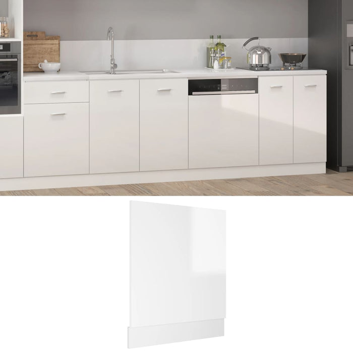 Pannello Lavastoviglie Bianco Lucido 59,5x3x67 cm Multistratocod mxl 97098