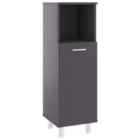 Mobile da Bagno Grigio 30x30x95 cm in Legno Multistrato 802617
