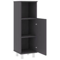 Mobile da Bagno Grigio 30x30x95 cm in Legno Multistrato 802617